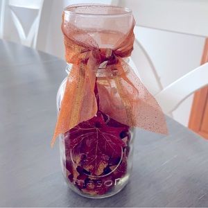 HAND MADE MASON JAR FALL DECOR